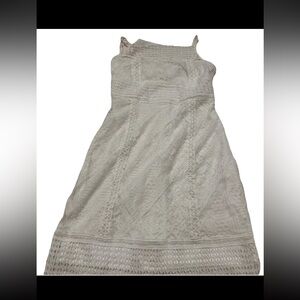 MINUET White  Lace Cocktail Day Evening Party Romantic Dress Medium